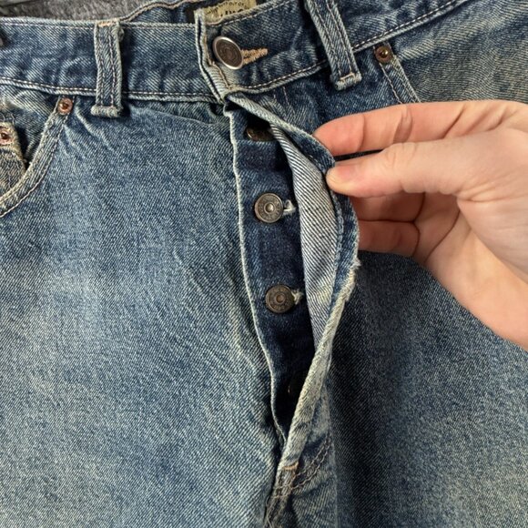 VTG Levi's Silver Tab Blue Jeans Patina Lot 702 Grand Silver Medal ACTL 33X33 - Picture 9 of 16